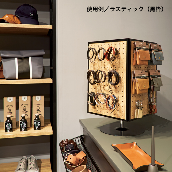 卓上4面回転有孔パネル什器 ホワイト - 調理器具のSHOKUBI