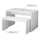 �ؐ� �l�X�g�e�[�u�� �R�̎��^ W1,200mm �z���C�g