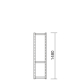 S-RACK �T�C�h�t���[�� D600 H1480 �u ���b�N