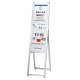 �t�@�[�X�g(�f�B�X�v���C) �z���C�g�{�[�h�X�^���h �V���o�[ MA-30 W300�~H900mm