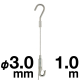 �^�L�� �`���[�u�n���K�[�Z�b�g25 ��3mm/1.0m
