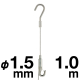�^�L�� �`���[�u�n���K�[�Z�b�g25 ��1.5mm/1.0m
