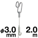 �^�L�� �_�u���`���[�u�n���K�[�Z�b�g25 ��3mm/2.0m