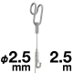 �^�L�� �_�u���`���[�u�n���K�[�Z�b�g25 ��2.5mm/2.5m