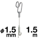 �^�L�� �_�u���`���[�u�n���K�[�Z�b�g25 ��1.5mm/1.5m