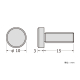 SCULPS �o�[��10mm �{���g ��10-3mm