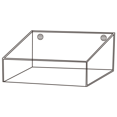 5733）サンプルケーススタンド アクリルカバー付きシューケース