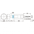 �E�H�[���f�R�t�b�N �^�C�v2 �Ǖt�T�C���p 20�~��16mm