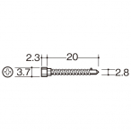 ROYAL(���C����) ROYAL �`�����l���x�b�J�[�Œ�p J�^�b�s���O 50�{���� 20mm