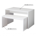 �ؐ� �l�X�g�e�[�u�� �R�̎��^ W1,200mm �z���C�g