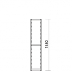S-RACK �T�C�h�t���[�� D450 H1880 �u���b�N
