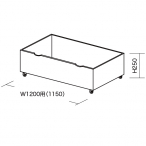 S-RACK�X�g�b�J�[�� �z���C�g W1150�~D450mm