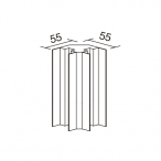 SP�p�l���p�[�e�B�V�����p �A���|�[�� �A���}�C�g�E�N���A SP10L �R�[�i�[�|�[��