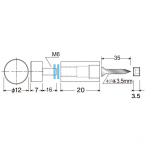 �E�H�[���f�R�t�b�N �^�C�v2 �Ǖt�T�C���p 20�~��12mm