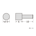 SCULPS �o�[��6mm �{���g ��6-6-10mm