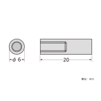 SCULPS �o�[��6mm �Ѓi�b�g ��6-20mm