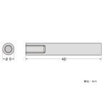 SCULPS �o�[��6mm �Ѓi�b�g ��6-40mm
