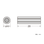 SCULPS �o�[��6mm ���i�b�g ��6-20mm