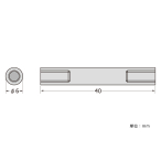SCULPS �o�[��6mm ���i�b�g ��6-40mm