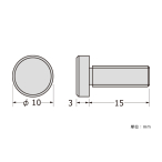 SCULPS �o�[��10mm �{���g ��10-3mm