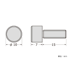 SCULPS �o�[��10mm �{���g ��10-7mm