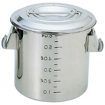 スギコ 18-8 ステンレス キッチンポット 深型 目盛付 手付 SH-4624