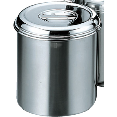 赤川器物製作所 AG 18-8 ステンレス 丸キッチンポット 手無 8cm - 調理