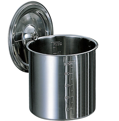 モリブデン 寸胴鍋 目盛付 手無 14cm - 調理器具のSHOKUBI