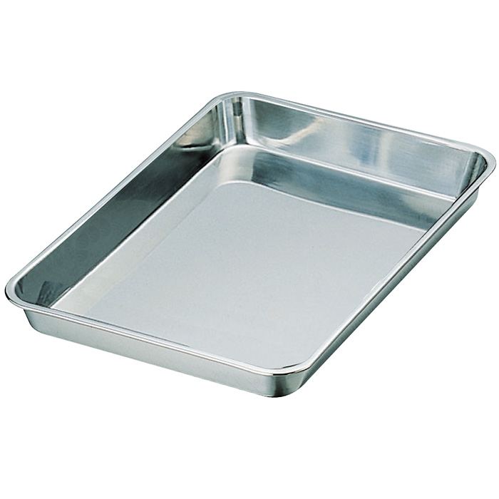 18-8 キッチン用品 浅型角バット 2枚取 ｜AG 18-8ステンレス 浅型角バット 640x420xH75mm 2枚取｜バット