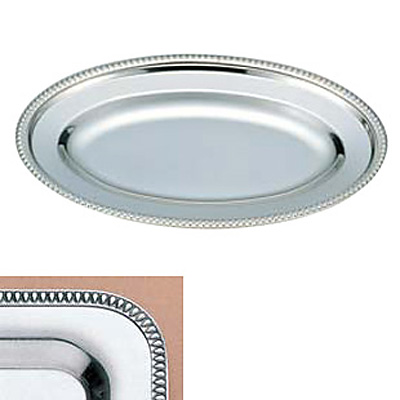 スギコ 18-8 ステンレス 小判皿 SG渕 460×306mm SH-0018-S 18インチ