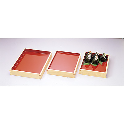 白木 デリカバット 両面内朱 大 - 調理器具のSHOKUBI