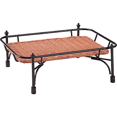 業務用 プリート 積み重ねスタンド角 ブラウン 高 DS515-25-BR（9-1150-1101） プリート　積み重ねスタンド角　低　ナチュラル　DS515-16-NA　WPL-49[関連：業務用 洗える 樹脂製 籐かご 盛りかご パン フルーツ]  | corpoforte