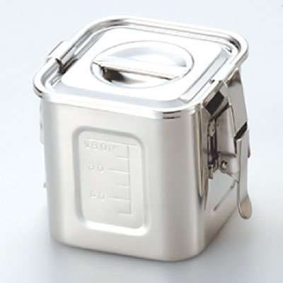 赤川器物 18-8 目盛付 角型キッチンポット 30cm パッキン・フック付 Amazon｜AG 18-8 目盛付 角型キッチンポット 30cm (手付