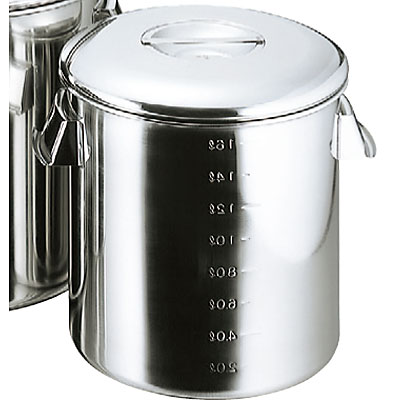 18-8ステンレス 業務用キッチンポット　36cm 36L 18-8 ステンレス キッチンポット 内蓋式 手付 SH-4636D 36cm - 調理