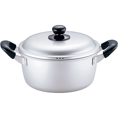 ナンセンジャパン アルマイト シルバーメリータス 両手鍋 20cm - 調理