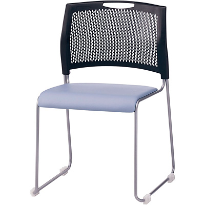 藤沢工業 スタッキングチェア 4脚入り NSB-T10L ライトブルー - 調理