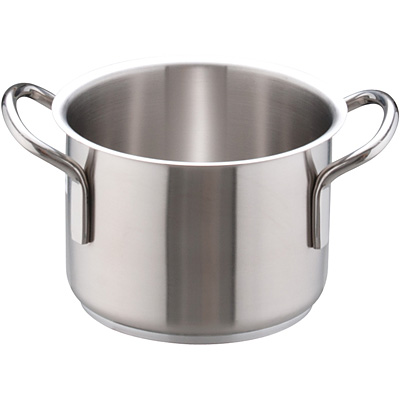 ムラノ インダクション 18-8 ステンレス 半寸胴鍋 蓋無 16cm - 調理