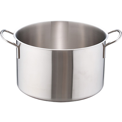 ムラノ インダクション 寸胴鍋 28cm IH対応 (蓋無) 18-8ステンレス 鍋 寸胴鍋 ムラノ インダクション18-8寸胴鍋（蓋無）IH対応28cm 1