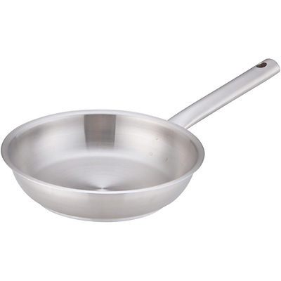 AMC ステンレス　フライパン　20センチ　0.8リットル シルクフライパン浅型 アルミ鍋 ステンレスハンドル [ガス] 18~30cm 全