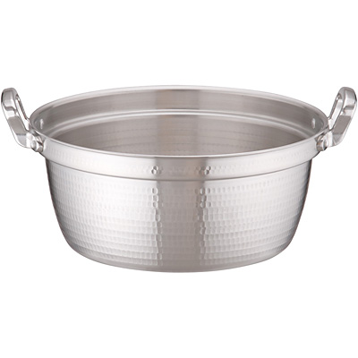 アカオアルミ DONシリーズ アルミ 打出円付鍋 内径39cm - 調理器具の