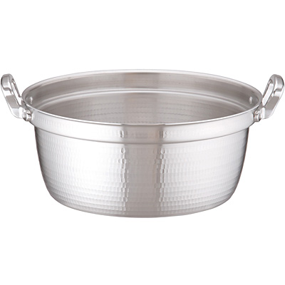 アカオアルミ DONシリーズ アルミ 打出円付鍋 内径42cm - 調理器具の