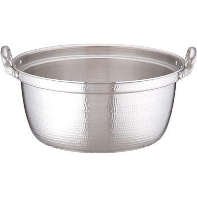 アカオアルミ DONシリーズ アルミ 打出円付鍋 内径54cm - 調理器具の