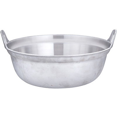 中尾アルミ アルミイモノ 円付鍋 48cm - 調理器具のSHOKUBI