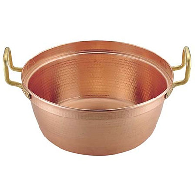 遠藤商事 SA 銅 円付鍋 両手 錫引きなし 内径45cm - 調理器具のSHOKUBI