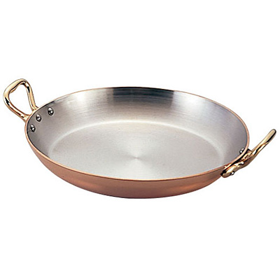 【mauviel】20cm カパーイノックス モービル カパーイノックス パエリア鍋 両手 '6527.20 20cm - 調理器具