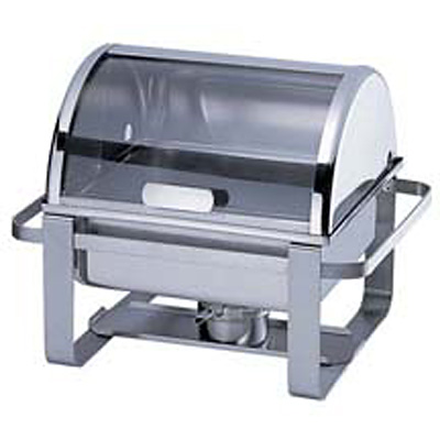 KINGO ビュッフェ ステンレス 角チェーフィング 回転カバー式 ハーフ