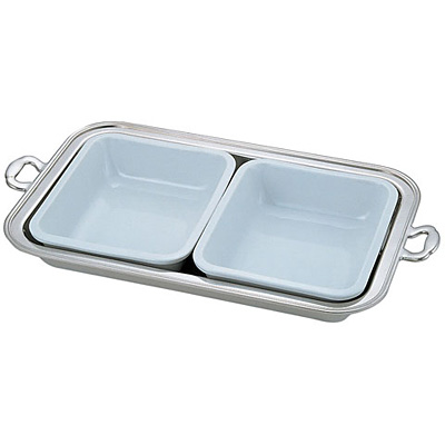 三宝産業 18-8 木柄角チェーフィングデッシュ シングル 16インチ 業務用 NTE28016 UK18-8木柄角チェーフィングデッシュ シングル 16インチ