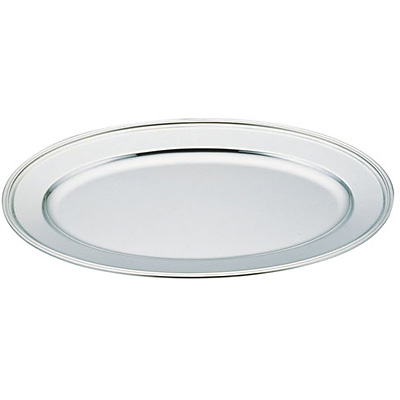 三宝産業 YUKIWA UK 18-8 ステンレス 小判皿 B渕 560×390mm 22インチ