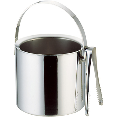 遠藤商事 NK 18-8 ステンレス 二重アイスペール トング付 - 調理器具の