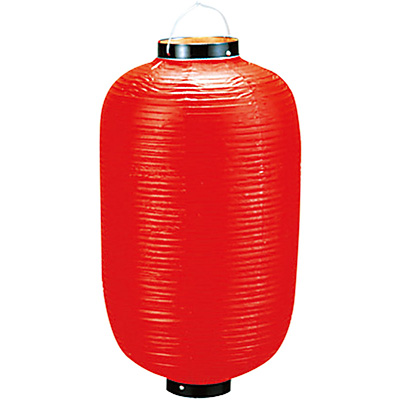 ビニール提灯 長型 赤ベタ b85 15号 - 調理器具のSHOKUBI